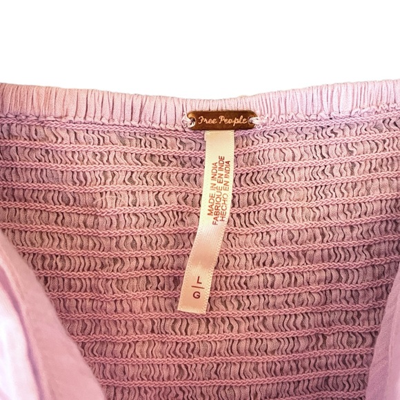 Free People x Revolve Thank You Very Sweetly Top in Blush Lilac Pink size Large - Picture 5 of 6